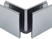 Shower Bracket - Glass to Glass - 90 Degree - Satin Chrome